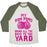 Virgin Teez  Baseball Tee Unisex Tri-Blend Baseball Tee / small / Oatmeal / Moss MY POM POMS BRING ALL THE BOYS TO THE YARD! UNISEX TRI-BLEND BASEBALL TEE