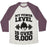 Virgin Teez  Baseball Tee Unisex Tri-Blend Baseball Tee / small / Oatmeal / Maroon MY POWER LEVEL IS OVER 9,000 UNISEX TRI-BLEND BASEBALL TEE