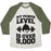 Virgin Teez  Baseball Tee Unisex Tri-Blend Baseball Tee / small / Oatmeal / Moss MY POWER LEVEL IS OVER 9,000 UNISEX TRI-BLEND BASEBALL TEE