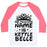 Virgin Teez  Baseball Tee Unisex Classic Baseball Tee / x-small / White/Neon Pink MY PRINCESS NAME IS KETTLE BELLE UNISEX CLASSIC BASEBALL TEE