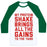 Virgin Teez  Baseball Tee Unisex Classic Baseball Tee / x-small / White/Dark Green MY PROTEIN SHAKE BRINGS ALL THE GAINS TO THE YARD UNISEX CLASSIC BASEBALL TEE