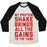 Virgin Teez  Baseball Tee Unisex Tri-Blend Baseball Tee / small / Oatmeal / Black MY PROTEIN SHAKE BRINGS ALL THE GAINS TO THE YARD UNISEX TRI-BLEND BASEBALL TEE