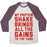 Virgin Teez  Baseball Tee Unisex Tri-Blend Baseball Tee / small / Oatmeal / Maroon MY PROTEIN SHAKE BRINGS ALL THE GAINS TO THE YARD UNISEX TRI-BLEND BASEBALL TEE