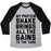 Virgin Teez  Baseball Tee Unisex Tri-Blend Baseball Tee / small / Athletic Gray / Black MY PROTEIN SHAKE BRINGS ALL THE GAINS TO THE YARD UNISEX TRI-BLEND BASEBALL TEE
