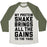Virgin Teez  Baseball Tee Unisex Tri-Blend Baseball Tee / small / Oatmeal / Moss MY PROTEIN SHAKE BRINGS ALL THE GAINS TO THE YARD UNISEX TRI-BLEND BASEBALL TEE