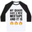 Virgin Teez  Baseball Tee Unisex Classic Baseball Tee / x-small / White/Black MY QUADS HAVE A NEW MIXTAPE AND IT IS FIRE UNISEX CLASSIC BASEBALL TEE