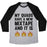 Virgin Teez  Baseball Tee Unisex Tri-Blend Baseball Tee / small / Athletic Gray / Black MY QUADS HAVE A NEW MIXTAPE AND IT IS FIRE UNISEX TRI-BLEND BASEBALL TEE
