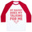 Virgin Teez  Baseball Tee Unisex Classic Baseball Tee / x-small / White/Red MY RACKET DOES MY TALKING FOR ME UNISEX CLASSIC BASEBALL TEE