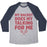 Virgin Teez  Baseball Tee Unisex Tri-Blend Baseball Tee / small / Athletic Gray / Navy MY RACKET DOES MY TALKING FOR ME UNISEX TRI-BLEND BASEBALL TEE