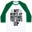 Virgin Teez  Baseball Tee Unisex Classic Baseball Tee / x-small / White/Dark Green MY RUN'S UP BEFORE THE SUN'S UP UNISEX CLASSIC BASEBALL TEE