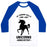 Virgin Teez  Baseball Tee Unisex Classic Baseball Tee / x-small / White/Blue MY RUNNING SKILLS ARE LIKE UNICORNS NONEXISTENT UNISEX CLASSIC BASEBALL TEE