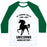 Virgin Teez  Baseball Tee Unisex Classic Baseball Tee / x-small / White/Dark Green MY RUNNING SKILLS ARE LIKE UNICORNS NONEXISTENT UNISEX CLASSIC BASEBALL TEE