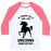 Virgin Teez  Baseball Tee Unisex Classic Baseball Tee / x-small / White/Neon Pink MY RUNNING SKILLS ARE LIKE UNICORNS NONEXISTENT UNISEX CLASSIC BASEBALL TEE