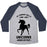Virgin Teez  Baseball Tee Unisex Tri-Blend Baseball Tee / small / Athletic Gray / Navy MY RUNNING SKILLS ARE LIKE UNICORNS NONEXISTENT UNISEX TRI-BLEND BASEBALL TEE