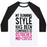 Virgin Teez  Baseball Tee Unisex Classic Baseball Tee / x-small / White/Black MY RUNNING STYLE HAS BEEN COMPARED TO OSTRICHES MID-COITUS UNISEX CLASSIC BASEBALL TEE