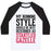 Virgin Teez  Baseball Tee Unisex Classic Baseball Tee / x-small / White/Black MY RUNNING STYLE WOULD BE BEST DESCRIBED AS STARTLED GAZELLE UNISEX CLASSIC BASEBALL TEE
