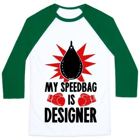 Virgin Teez  Baseball Tee Unisex Classic Baseball Tee / x-small / White/Dark Green MY SPEEDBAG IS DESIGNER UNISEX CLASSIC BASEBALL TEE