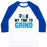 Virgin Teez  Baseball Tee Unisex Classic Baseball Tee / x-small / White/Blue MY TIME TO GRIND UNISEX CLASSIC BASEBALL TEE