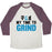 Virgin Teez  Baseball Tee Unisex Tri-Blend Baseball Tee / small / Oatmeal / Maroon MY TIME TO GRIND UNISEX TRI-BLEND BASEBALL TEE