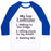 Virgin Teez  Baseball Tee Unisex Classic Baseball Tee / x-small / White/Blue MY TOP THREE EXERCISES UNISEX CLASSIC BASEBALL TEE