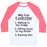 Virgin Teez  Baseball Tee Unisex Classic Baseball Tee / x-small / White/Neon Pink MY TOP THREE EXERCISES UNISEX CLASSIC BASEBALL TEE