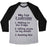 Virgin Teez  Baseball Tee Unisex Tri-Blend Baseball Tee / small / Athletic Gray / Black MY TOP THREE EXERCISES UNISEX TRI-BLEND BASEBALL TEE
