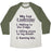 Virgin Teez  Baseball Tee Unisex Tri-Blend Baseball Tee / small / Oatmeal / Moss MY TOP THREE EXERCISES UNISEX TRI-BLEND BASEBALL TEE