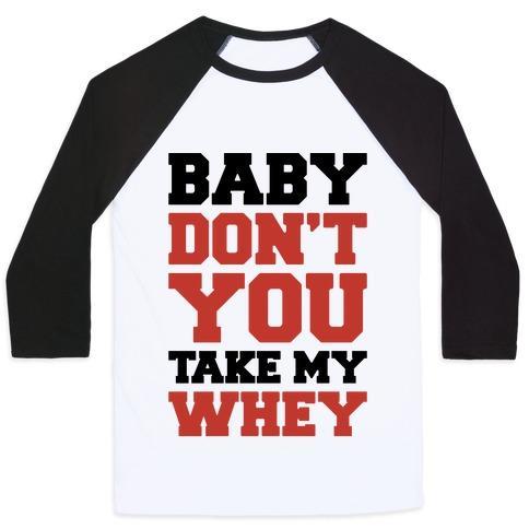 Virgin Teez  Baseball Tee Unisex Classic Baseball Tee / x-small / White/Black MY WHEY UNISEX CLASSIC BASEBALL TEE