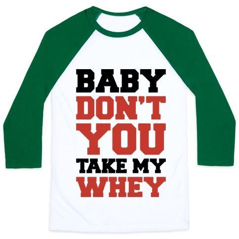 Virgin Teez  Baseball Tee Unisex Classic Baseball Tee / x-small / White/Dark Green MY WHEY UNISEX CLASSIC BASEBALL TEE