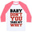 Virgin Teez  Baseball Tee Unisex Classic Baseball Tee / x-small / White/Neon Pink MY WHEY UNISEX CLASSIC BASEBALL TEE