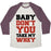 Virgin Teez  Baseball Tee Unisex Tri-Blend Baseball Tee / small / Oatmeal / Maroon MY WHEY UNISEX TRI-BLEND BASEBALL TEE
