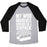 Virgin Teez  Baseball Tee Unisex Tri-Blend Baseball Tee / small / Athletic Gray / Black MY WOD INVOLVES WORKING ON A SIXPACK UNISEX TRI-BLEND BASEBALL TEE