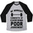 Virgin Teez  Baseball Tee Unisex Tri-Blend Baseball Tee / small / Athletic Gray / Black MY WORKOUT CONSISTS OF EXERCISING POOR JUDGEMENT UNISEX TRI-BLEND BASEBALL TEE