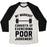 Virgin Teez  Baseball Tee Unisex Tri-Blend Baseball Tee / small / Oatmeal / Black MY WORKOUT CONSISTS OF EXERCISING POOR JUDGEMENT UNISEX TRI-BLEND BASEBALL TEE
