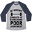 Virgin Teez  Baseball Tee Unisex Tri-Blend Baseball Tee / small / Athletic Gray / Navy MY WORKOUT CONSISTS OF EXERCISING POOR JUDGEMENT UNISEX TRI-BLEND BASEBALL TEE