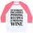 Virgin Teez  Baseball Tee Unisex Classic Baseball Tee / x-small / White/Neon Pink MY WORKOUT INCLUDES PINNING RECIPES AND DRINKING WINE UNISEX CLASSIC BASEBALL TEE