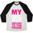Virgin Teez  Baseball Tee Unisex Tri-Blend Baseball Tee / small / Oatmeal / Black MY WORKOUT INVOLVES ME GETTING UP AND WALKING TO THE FRIDGE UNISEX TRI-BLEND BASEBALL TEE