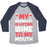 Virgin Teez  Baseball Tee Unisex Tri-Blend Baseball Tee / small / Athletic Gray / Navy MY WORKOUT IS LIFTING WINE TO MY MOUTH UNISEX TRI-BLEND BASEBALL TEE