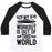 Virgin Teez  Baseball Tee Unisex Classic Baseball Tee / x-small / White/Black MY WORKOUT IS OUT OF THIS WORLD UNISEX CLASSIC BASEBALL TEE