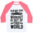 Virgin Teez  Baseball Tee Unisex Classic Baseball Tee / x-small / White/Neon Pink MY WORKOUT IS OUT OF THIS WORLD UNISEX CLASSIC BASEBALL TEE