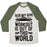 Virgin Teez  Baseball Tee Unisex Tri-Blend Baseball Tee / small / Oatmeal / Moss MY WORKOUT IS OUT OF THIS WORLD UNISEX TRI-BLEND BASEBALL TEE