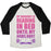 Virgin Teez  Baseball Tee Unisex Tri-Blend Baseball Tee / small / Oatmeal / Black MY WORKOUT IS READING IN BED UNISEX TRI-BLEND BASEBALL TEE