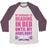 Virgin Teez  Baseball Tee Unisex Tri-Blend Baseball Tee / small / Oatmeal / Maroon MY WORKOUT IS READING IN BED UNISEX TRI-BLEND BASEBALL TEE