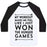 Virgin Teez  Baseball Tee Unisex Classic Baseball Tee / x-small / White/Black MY WORKOUT MAKES ME FEEL LIKE I JUST WON THE HUNGER GAMES UNISEX CLASSIC BASEBALL TEE