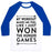 Virgin Teez  Baseball Tee Unisex Classic Baseball Tee / x-small / White/Blue MY WORKOUT MAKES ME FEEL LIKE I JUST WON THE HUNGER GAMES UNISEX CLASSIC BASEBALL TEE
