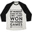 Virgin Teez  Baseball Tee Unisex Tri-Blend Baseball Tee / small / Oatmeal / Black MY WORKOUT MAKES ME FEEL LIKE I JUST WON THE HUNGER GAMES UNISEX TRI-BLEND BASEBALL TEE