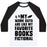 Virgin Teez  Baseball Tee Unisex Classic Baseball Tee / x-small / White/Black MY WORKOUTS ARE LIKE MY FAVORITE BOOKS, FICTIONAL (BLUE) UNISEX CLASSIC BASEBALL TEE
