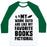 Virgin Teez  Baseball Tee Unisex Classic Baseball Tee / x-small / White/Dark Green MY WORKOUTS ARE LIKE MY FAVORITE BOOKS, FICTIONAL (BLUE) UNISEX CLASSIC BASEBALL TEE
