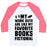 Virgin Teez  Baseball Tee Unisex Classic Baseball Tee / x-small / White/Neon Pink MY WORKOUTS ARE LIKE MY FAVORITE BOOKS, FICTIONAL (BLUE) UNISEX CLASSIC BASEBALL TEE