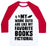 Virgin Teez  Baseball Tee Unisex Classic Baseball Tee / x-small / White/Red MY WORKOUTS ARE LIKE MY FAVORITE BOOKS, FICTIONAL (BLUE) UNISEX CLASSIC BASEBALL TEE